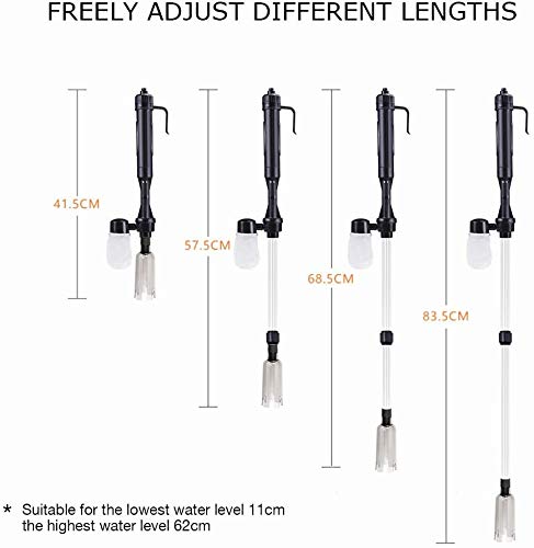 DollaTek Cambio d'Acqua Automatico per Acquario, lavabiancheria Elettrico, Pompa di Pulizia ad aspirazione, Forniture per acquari - Image 6