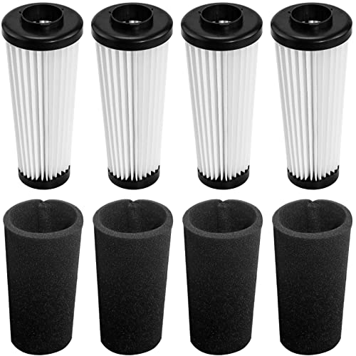 F112 Filter Replacement for Dirt Devil Endura Vacuum Parts UD70187 UD20120NC UD20124 UD70167P UD70171 UD70186 UD70174 UD70161 UD70181, 4 Pack Odor Trapping Filter Replace Part AD47936 LUXRILIX