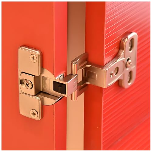 TAIQIAOLE 4 Pieces 270 Degree Cabinet Hinges Corner Opening Large Angle Closet Bookcase Floor Cabinet TV Cabinet Folding Door Hinges