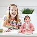 Reborn Doll Clothes for 20-22 Inch Dolls, 3 Sets 20 Inch Baby Doll Clothes Accessories 10 Pcs with Dress Coat Outfits, Headbands, Socks, Top and Pants for 20