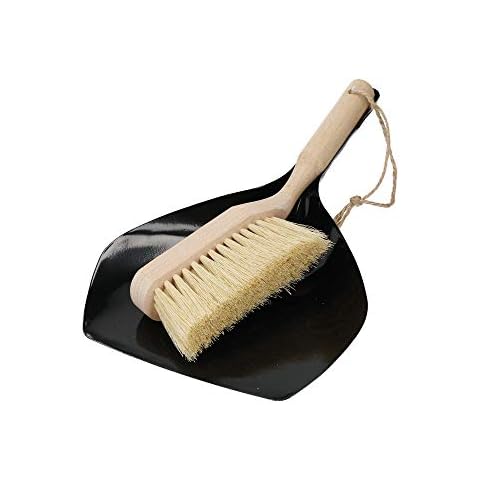 NATURAL ELEMENTS Eco Dustpan and Brush, Beechwood and 100% Recycled Plastic, 33 x 21.5cm,NEDPBSETCOCO Cover