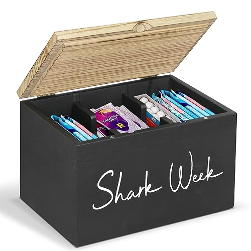 Tampon-Holder-for-Bathroom-with-Lid-Shark-Week-Tampon-Storage-Pad-Organizer-for-Bathroom-Feminine-Products-OrganizerBathroom-Period-Products-Farmhouse-Tampon-and-Pad-Storage-Container Tampon Holder for Bathroom with Lid Shark Week Tampon Storage Pad Organizer for Bathroom Feminine Products OrganizerBathroom Period Products Farmhouse Tampon and Pad Storage Container