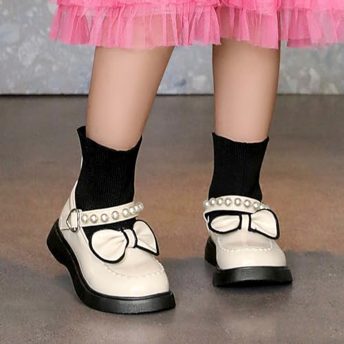 XivUe Girls Elastic Ankle Boots Up Waterproof Non-Slip Combat Shoes for Toddler/Little Kid/Big Kid4