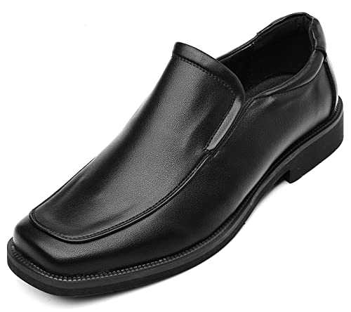 DADAWEN Men's Classic Leather Lined Formal Oxfords Slip on Casual Dress Shoes