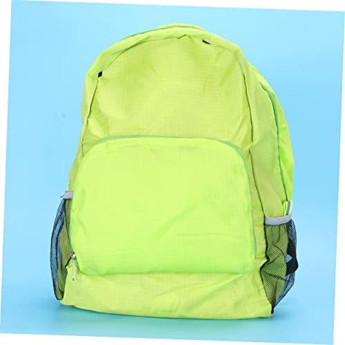 TOYANDONA Stylish Folding Backpack Outdoor Travel Bag for Men and Women Large Capacity Casual Zipper Rucksack Green for Hiking and Everyday Use2