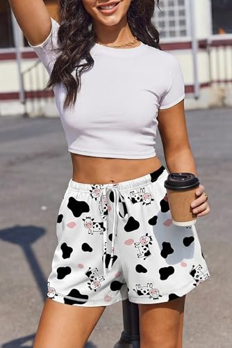Image of Ekouaer Pajama Shorts for Women 2026 Soft Sleep Shorts Casual Lounge Shorts Comfy Pj Bottoms with Pockets