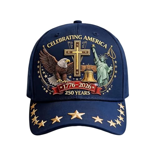 Casquette motif patriotique idéale pour le golf et le travail en extérieur