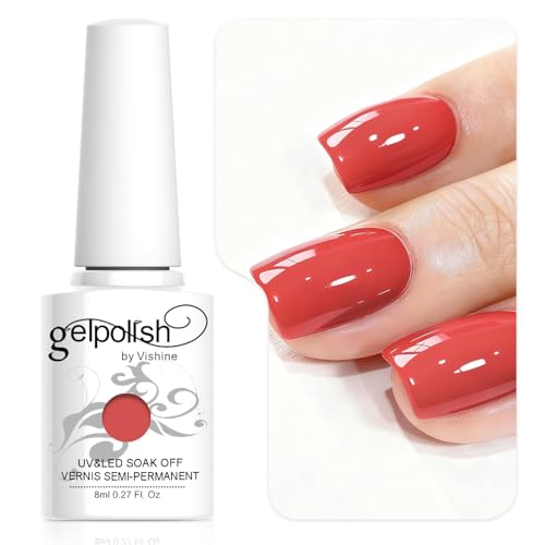 Vishine - Smalto per unghie sotto forma di gel semi-permanente, per lampada UV o LED, boccetta da 8 ml, 239 colori disponibili, per nail art e manicure, C01