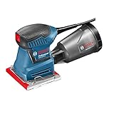 bosch schwingschleifer pss 250 ae zubehör Klemmsystem mit Klett-Schaumstoffplatte für einfache Schleifpapierwechsel