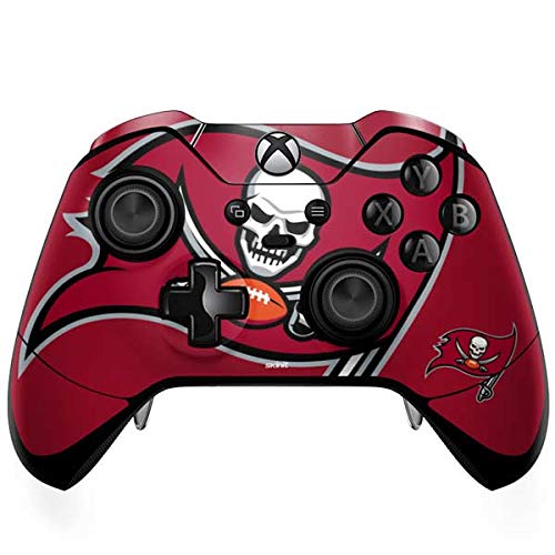 Skinit Decal Gaming Skin Compatible with Xbox One Elite Controller - Officially Licensed NFL Tampa Bay Buccaneers Large Logo Design