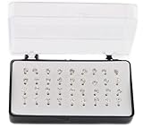 Eighteen Pairs of Clear Studs with Nylon Posts (R-2763)