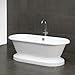 Cambridge Plumbing ADE-PED-NH Acrylic Double Ended Pedestal Bathtub 70" X 30" with No Faucet Drillings