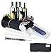 Dual Scale Alcohol Wine Refractometer 0~25% with ATC 0~40% Brix, Beer Making, Home Brewing Sugar Content