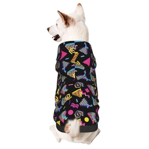 Suéter con capucha para perro estilo retro 80s/90s miniatura 2