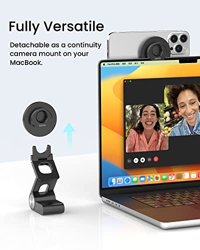 SODI Continuity Camera Mount for iPhone 17/16/15/14/13/12 Series, MacBook, iMac, Studio Displays - Image 4