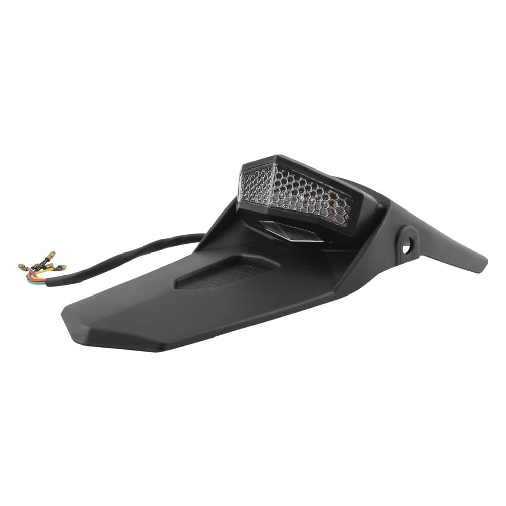Tylne światło motocykla tylny błotnik Dirt Bike LED 12V tylne światło hamulca(Black)