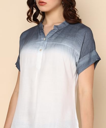 Image of Maaesa Hand Dyed Rayon Top for Women