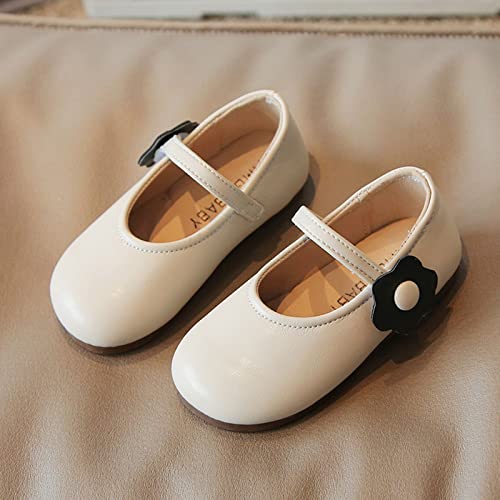 Fashion Autumn Girls Casual Shoes Flat Lightweight Solid Color Flower Hook Loop Dress Shoes Simple Girls Short Boots2
