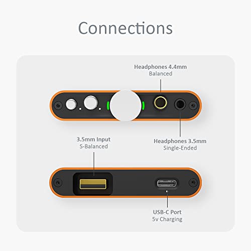 Image of iFi Hip-dac2 - Portable Balanced DAC Headphone Amplifier for Android, iPhone with USB Input Only /Outputs: 3.5mm Unbalanced / 4.4mm Balanced - MQA Decoder