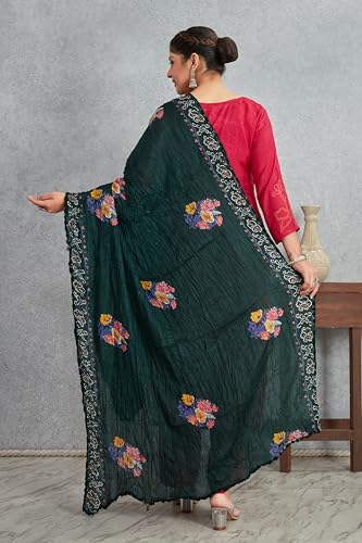 Indian Wedding Ethnic Rayon Cotton Print Festive Bridal Wear Scarf Shawl Soft Elegant Dupatta For Women (Only Dupatta)4