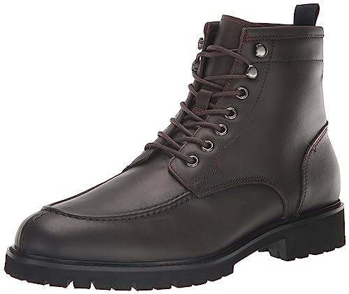 Vince Camuto Men's Kameil Lace Up Boot Fashion, Mocha/Eclipse, 11