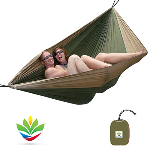 Hammock Bliss Double - Extra Long - Extra Wide - Extra Large - Two Person Double Wide Camping Hammock - Suspension System Included - The Largest Double Hammock On Planet Earth