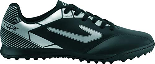 Chuteira Cup LI Society, Topper, Masculino, Preto/Prata, 40