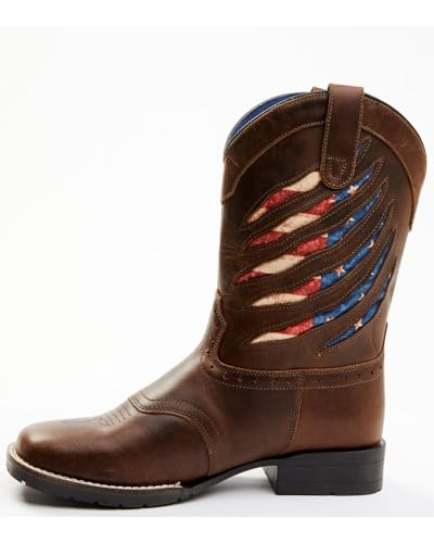 Cody James Boys' Ripped Flag Western Boot Broad Square Toe - Bcbsp22p13