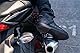 SHIMA EDGE WP, Wasserdichte Motorradschuhe für Männer - Verstärkte Straßenreitschuhe mit ATOP-Verschlusssystem, Knöchelstütze, Rutschfeste Sohle, Schaltgriff (Schwarz, 42)