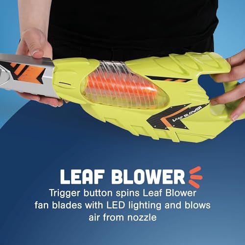 CP Toys 6-Piece Power Gardening Toy Set for Kids Ages 3+, Child Size Indoor/Outdoor Play Kids Tool Set with Leaf Blower, Chainsaw, Lawn Mower, and More, Green