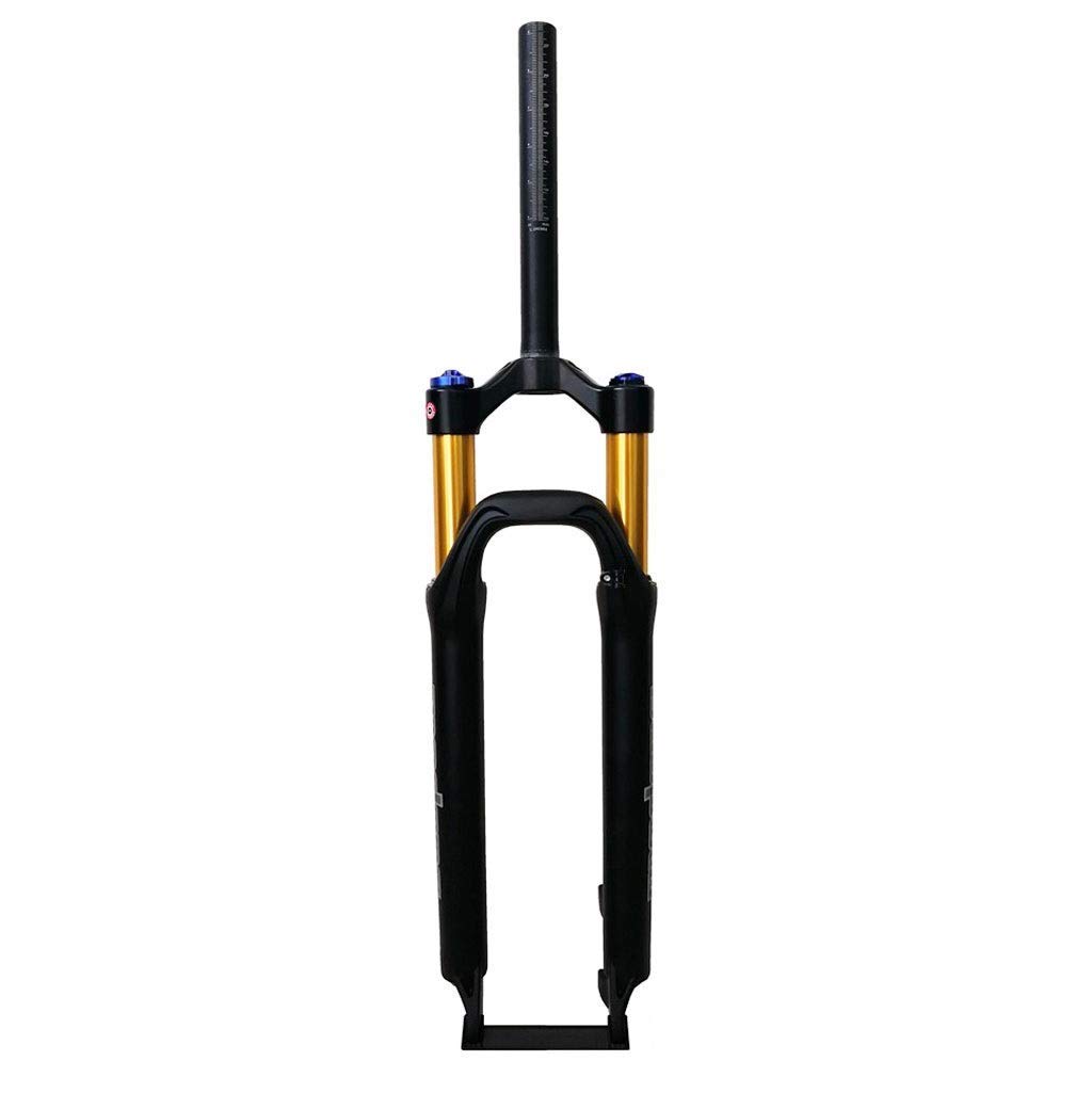 AZQOHMIS 29 Inch Suspension Forks MTB Ultralight Alloy 1-1/8" - Black for 160 Rotor