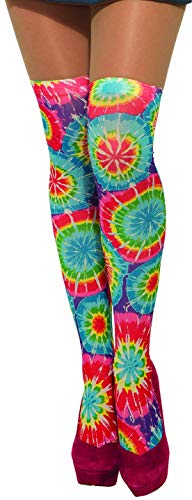 Bas tie dye multicolore pour femme Forum Novelties X82537