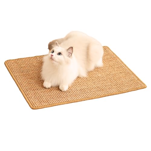 Sisal Cat Scratcher Mat Brown