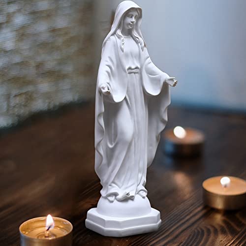 Qianling WL0706 12-Inch Virgin Mary Statue Outdoor, Yard Decor Blessed Mary Outdoor Statue, Religious Outdoor Decor Sun Protection Mary Garden Statue thumb #4