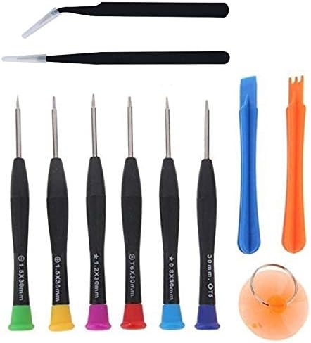 Laptop and Mobile Repairing and Opening Screwdriver Tool Kit for iPhone, MacBook, Laptops, Camera, Multi-Color, (11 PCs)