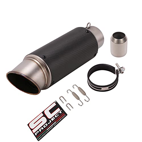 バイクサイレンサー スリップオンマフラー バイクマフラー 差込口50.8mm 汎用 ボディの直径89mm 長さ300mm
