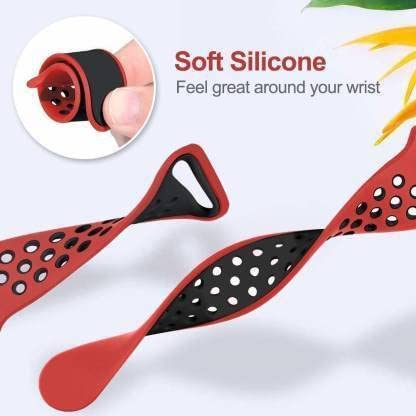 Image of TechMount Silicone Luxury Dotted Sports Watch Band Strap Compatible with Apple Watch Straps 42mm 44mm 45mm 46mm 49mm iWatch Ultra & SE & Series 8 /7 /6 /5 /4 /3 /2 /1 Breathable Replacement Strap