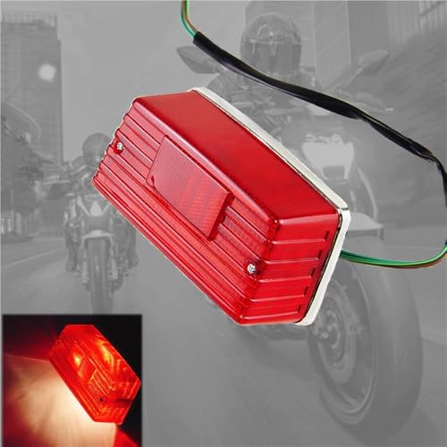 Luz trasera de intermitente con lente destello de alta visibilidad para freno de moto 2