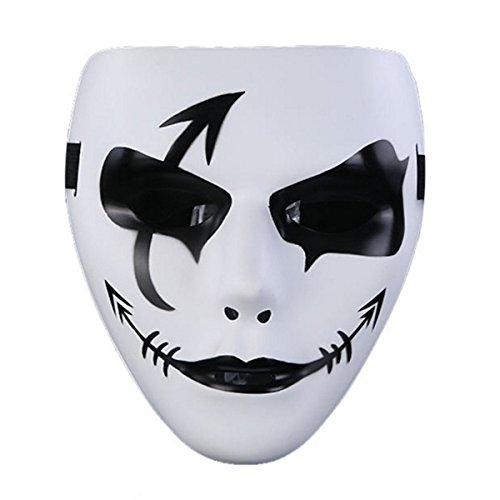 Infabe マスク お面 ハロウィンや学園祭のお化け屋敷で皆を驚かそう コスプレ衣装 コスチューム小道具 ホラー ジョークグッズ コレクション アイテム 死神 ピエロ