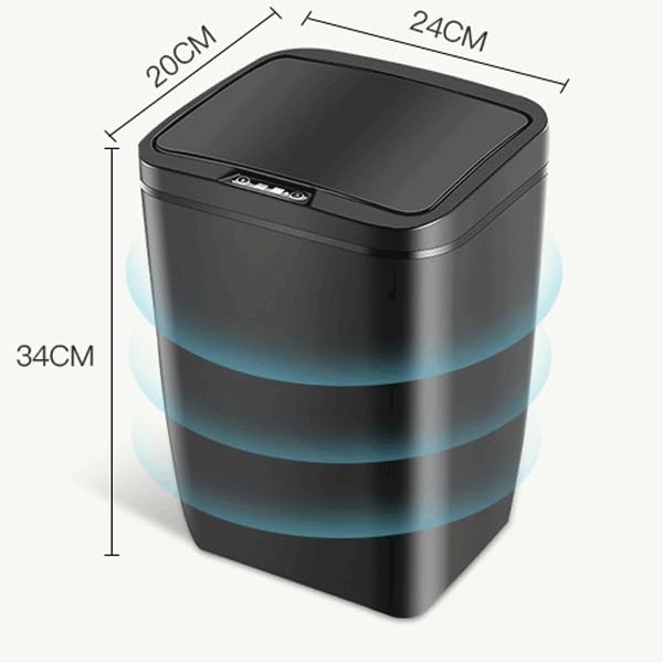 Bathroom Smart Sensor Trash Can Garbage Bucket Automatic for Kitchen Toilet Wastebasket Home image 3