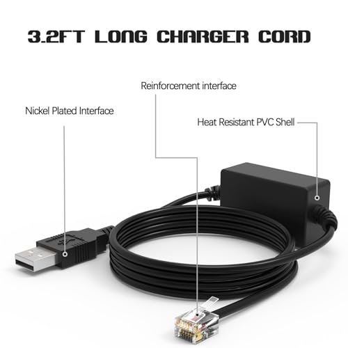 Câble d'alimentation pour détecteur de radar résout batterie faible cordon USB - 4