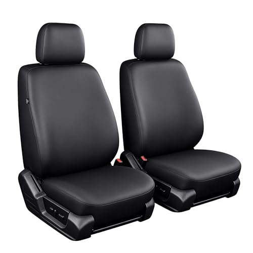Housses de siège Ford F150 imperméables en cuir noir pour cabine double XL XLT 2009-2026