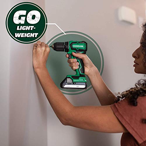 Metabo Hpt Cordless Drill | 18V | Sub-Compact | Brushless Motor | Lithium-Ion Batteries | Lifetime Tool Warranty | Ds18Ddx #TOP5