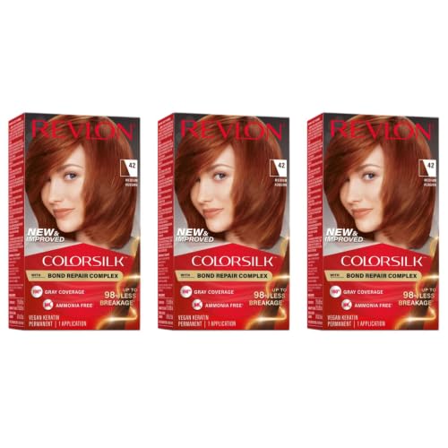 Revlon Colorsilk #42 Medium Auburn (3 Pack)