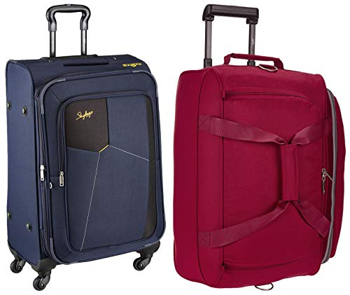 Skybags Footloose Rubik Polyester 580 Mm Blue Softsided Cabin