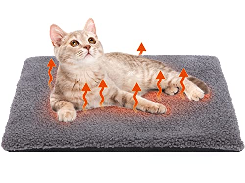 Rockever Self Warming Cat Mat, Self Warming Cat Bed Self Heating Cat Mat Extra Warm Thermal Pet Pad For Single Story Cat House (Signle Story Cat Mat For 2-3 Cats) (24.43”X17”) #TOP1