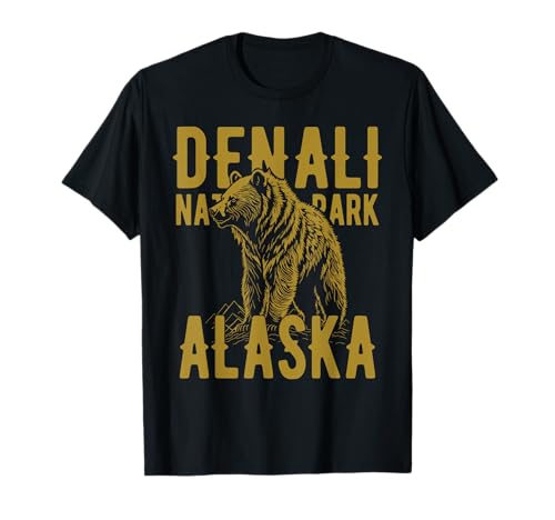 Denali Nationalpark Alaska USA Bär Design T-Shirt