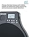 ENO MUSIC Percussion Drum Practice Devices and Built-in Electronic Metronome 2 in 1 Electronic Musical Instruments Practice Pad for Kids Beginners and Professional Drum Players Black