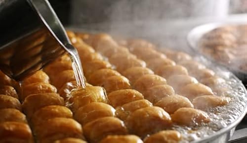 Special Walnut Handmade Fig Baklava, Turkish Baklava, Wooden Box, Plenty Of Walnuts, Sherbet, Premium #TOP6