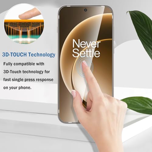 Natbok 2+2 Pack for OnePlus 15 Screen Protector with Camera Lens Protector, Full Coverage 9H Tempered Glass Film,HD Clear Scratch Resistant,Bubble-Free for One Plus 15 Screen Protector glass by Natbok - Image 5